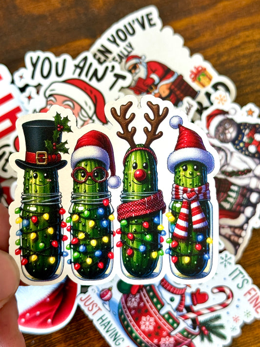 Pickle Christmas UV Printed Hat Patch