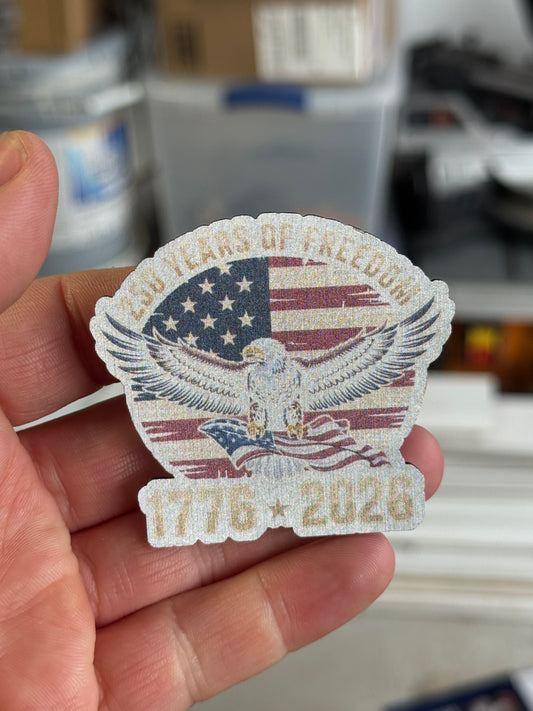 250 Years of Freedom UV Printed Hat Patch