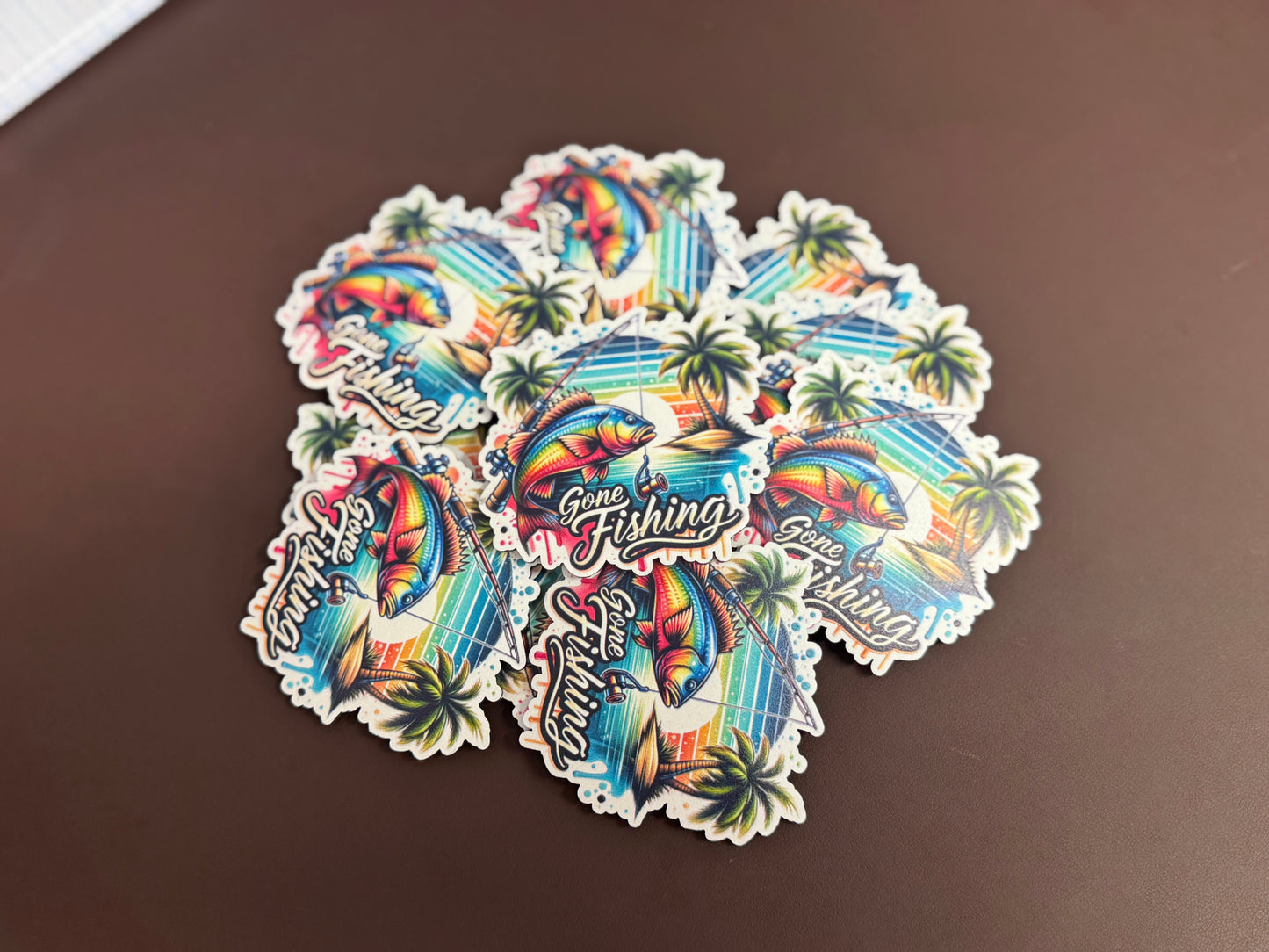 Gone Fishing 1 UV Printed Patches