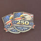 Canvas - Eagle Head - Shield - 250 Years - UV Printed Hat Patch