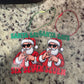 Santa Says Six Seven funny Christmas ornament with UV printed Santa design