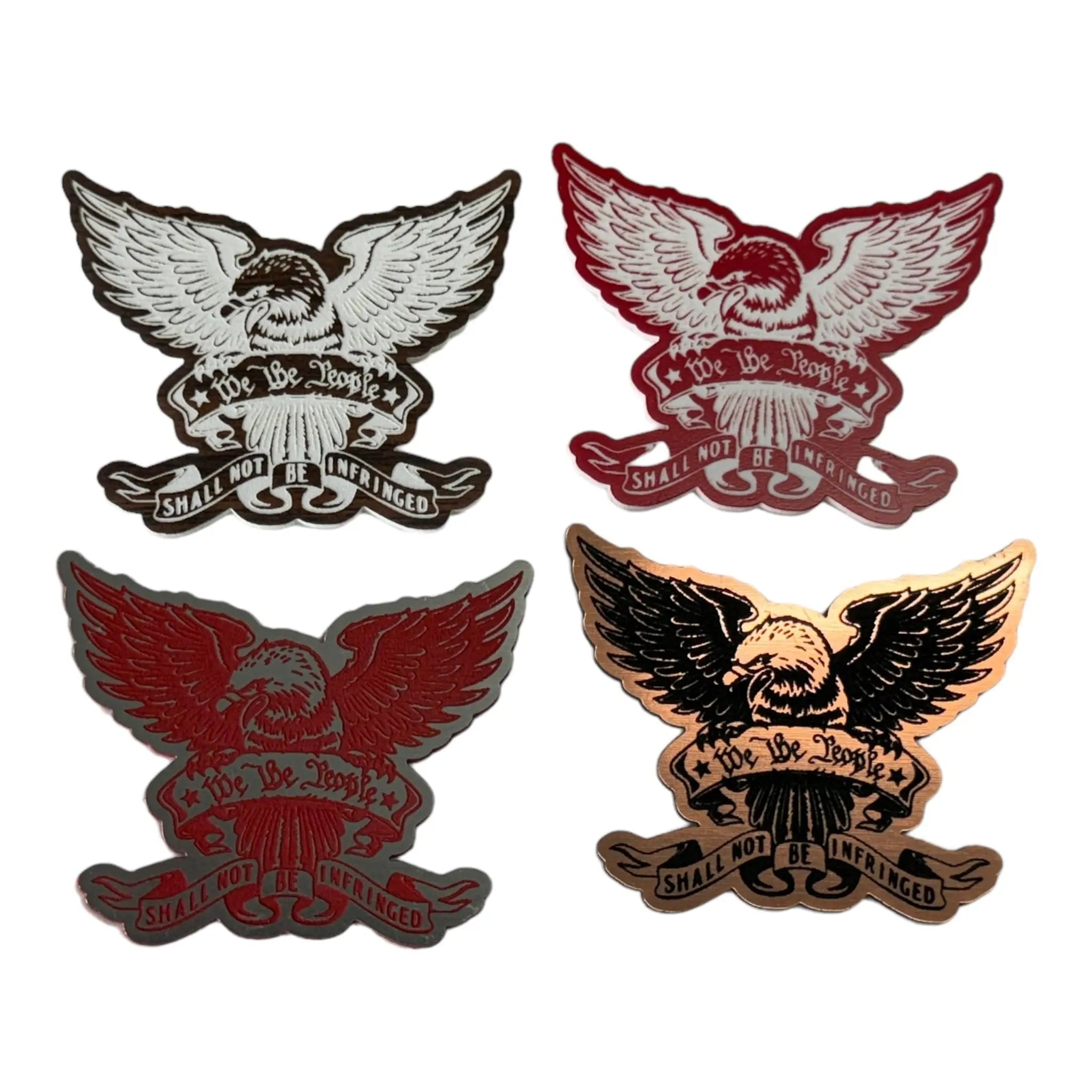 American Eagle - We The People Acrylic Patch - Custom Patches - Soda City Hat Co