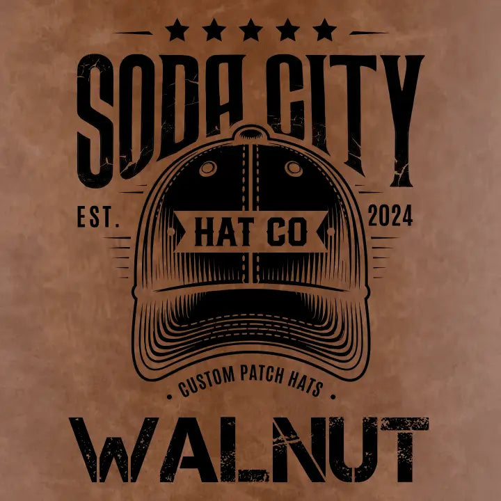 American Flag - Soaring Eagle leatherette Patch - Custom Patches - Soda City Hat Co
