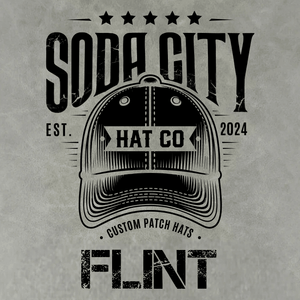 American Flag - Soaring Eagle leatherette Patch - Custom Patches - Soda City Hat Co