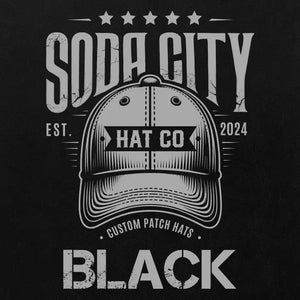 American Flag - Soaring Eagle leatherette Patch - Custom Patches - Soda City Hat Co