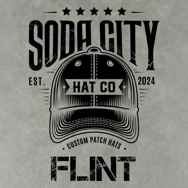American Flag - Soaring Eagle leatherette Patch - Custom Patches - Soda City Hat Co