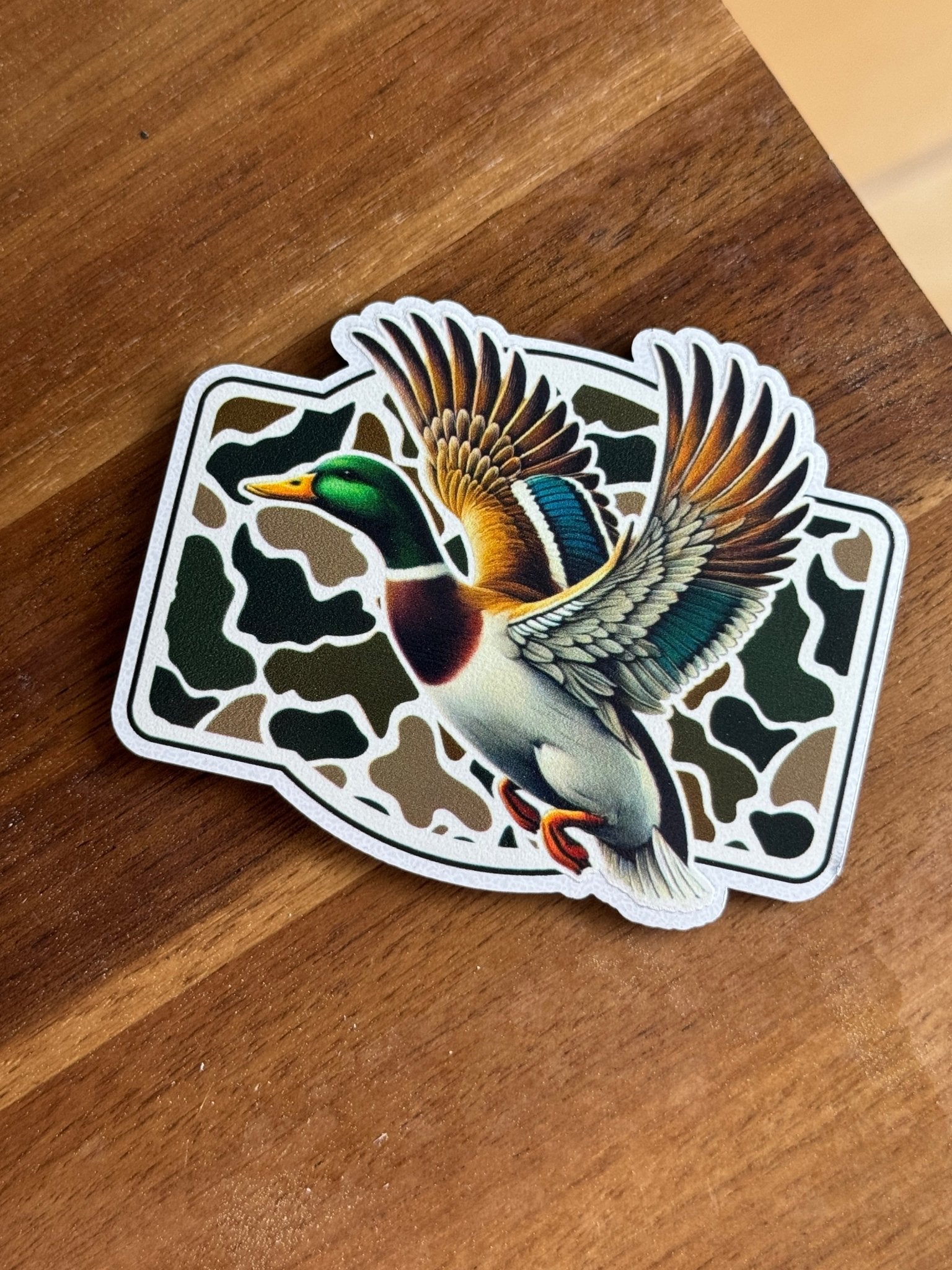 Camo Flying Mallard UV Printed Patches - Soda City Hat Co