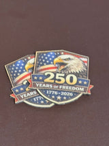Canvas - Eagle Head - Shield - 250 Years - UV Printed Hat Patch - Soda City Hat Co