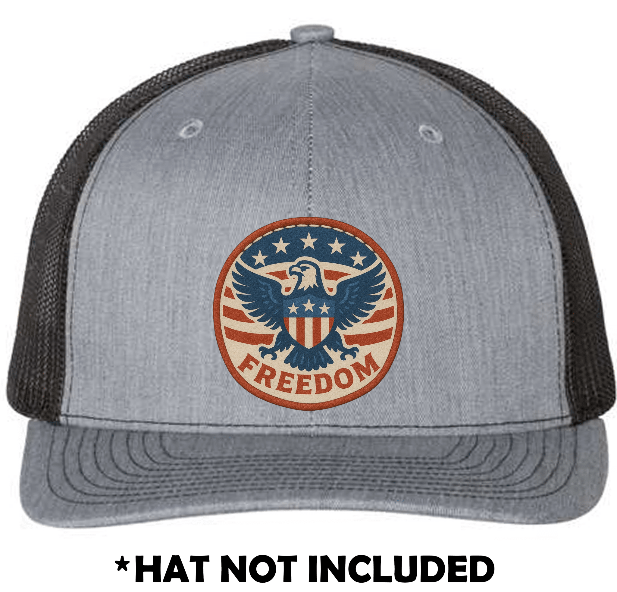 Circle Eagle Soaring - Freedom UV Printed Hat Patch - Soda City Hat Co
