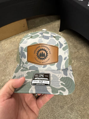 Custom Engraved Leatherette Patch Hat with Logo - Soda City Hat Co