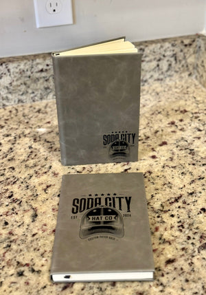 Custom Printed Leatherette Notebooks - Soda City Hat Co