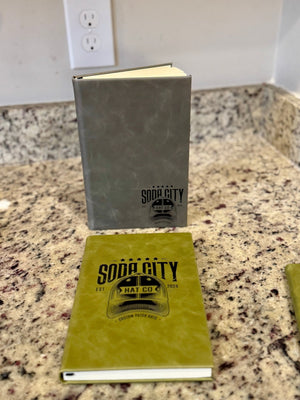 Custom Printed Leatherette Notebooks - Soda City Hat Co
