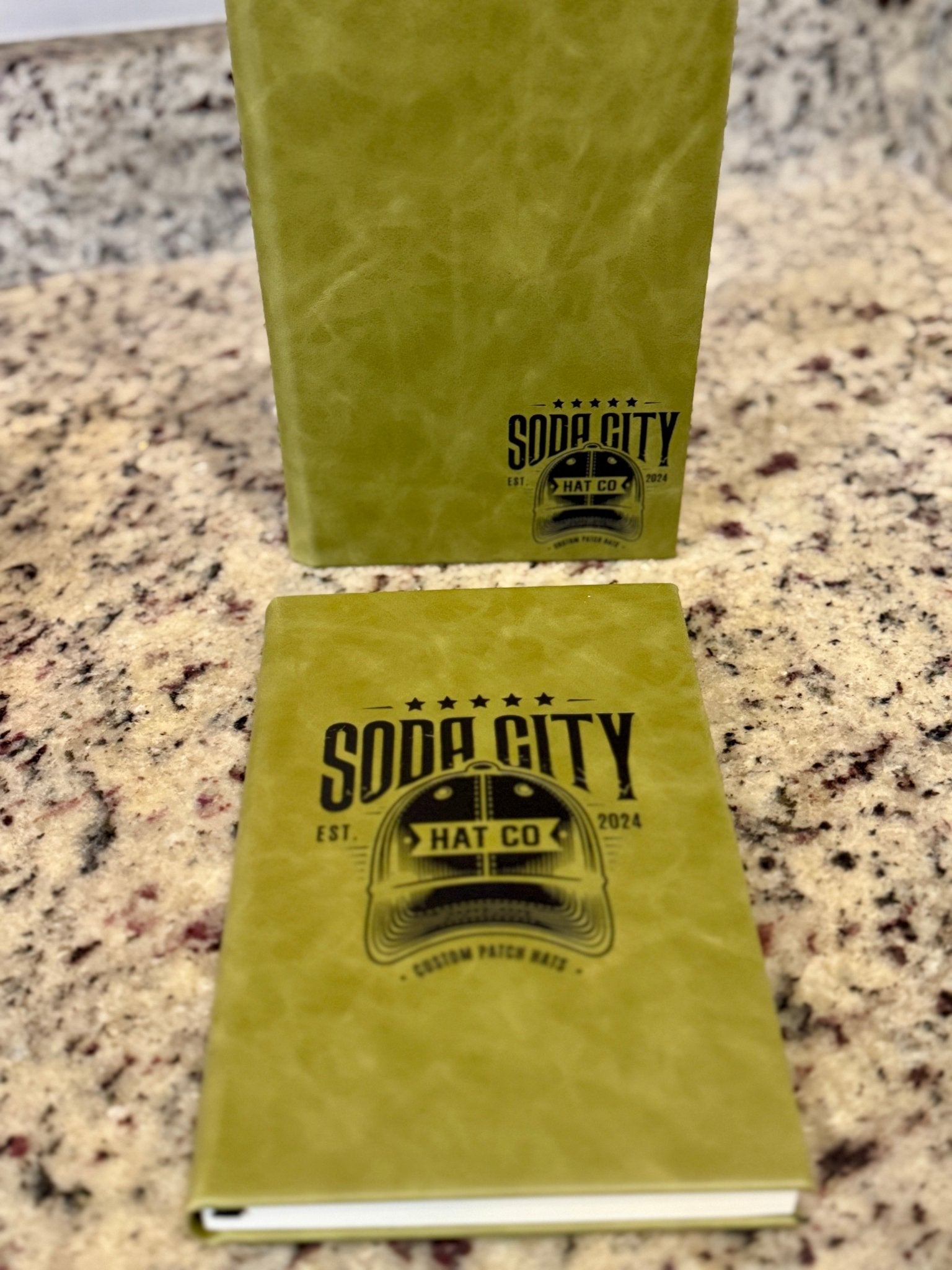 Custom Printed Leatherette Notebooks - Soda City Hat Co