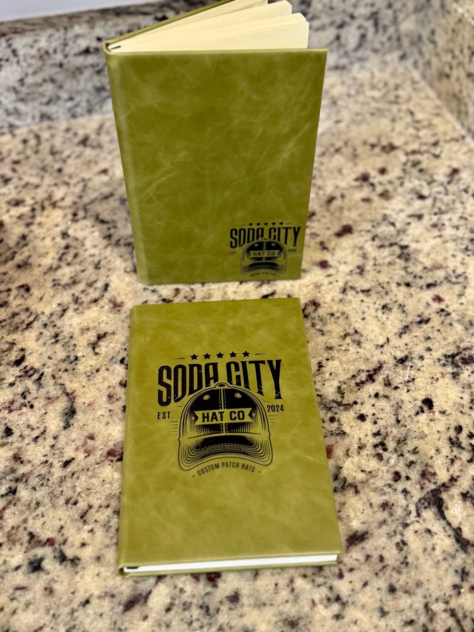 Custom Printed Leatherette Notebooks - Soda City Hat Co