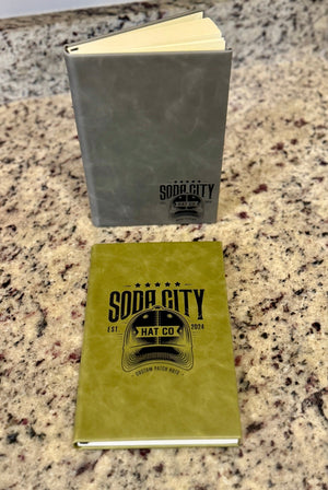 Custom Printed Leatherette Notebooks - Soda City Hat Co