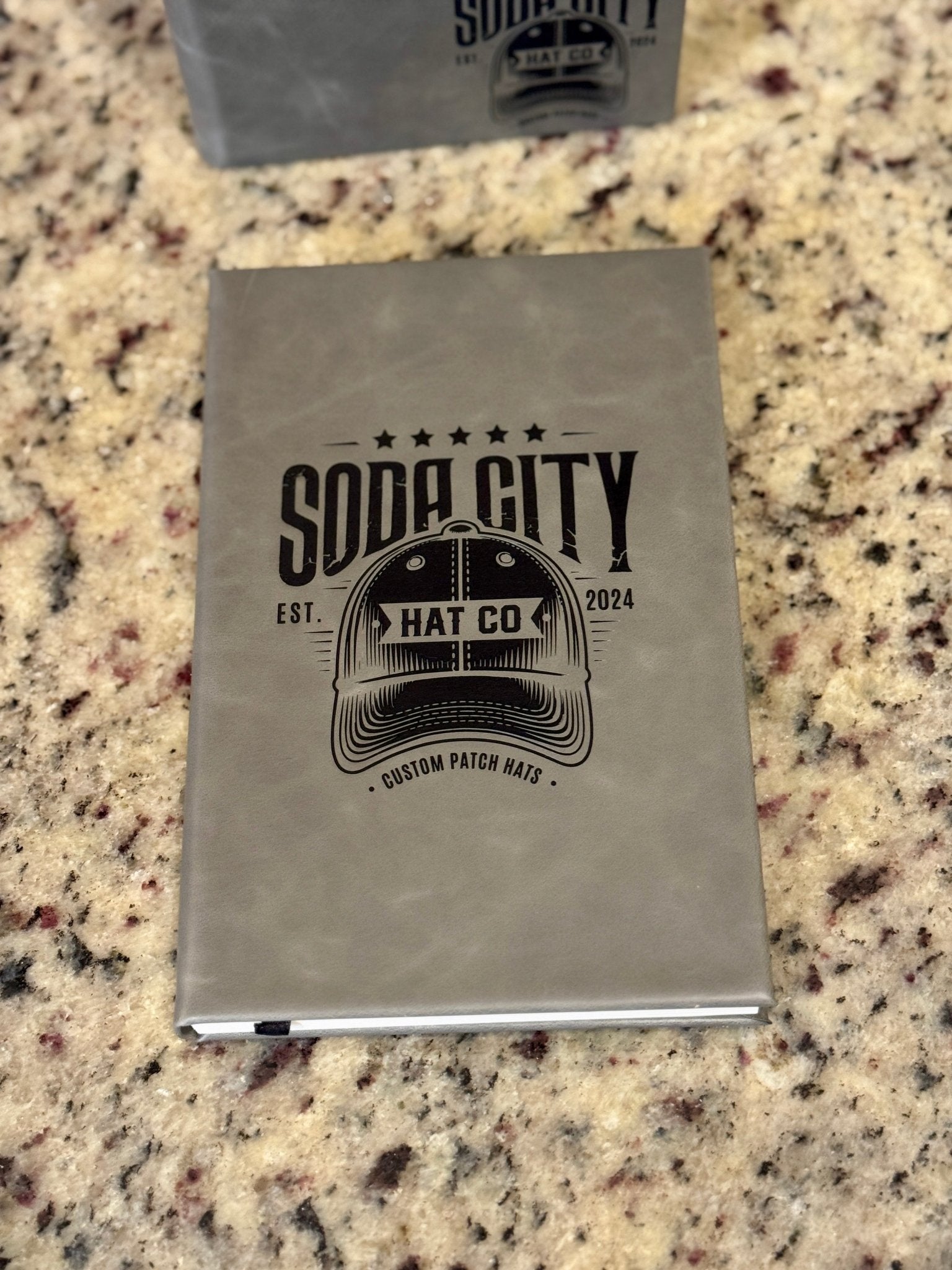 Custom Printed Leatherette Notebooks - Soda City Hat Co