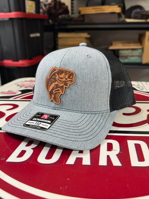 Custom Real Leather Patch Hat with Logo (Laser Engraved) - Soda City Hat Co