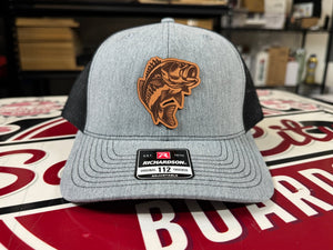 Custom Real Leather Patch Hat with Logo (Laser Engraved) - Soda City Hat Co