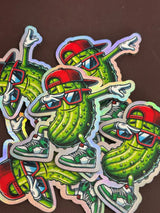 Dancing Pickle UV Printed Hat Patch - Soda City Hat Co