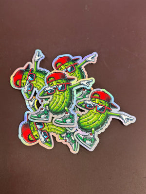 Dancing Pickle UV Printed Hat Patch - Soda City Hat Co