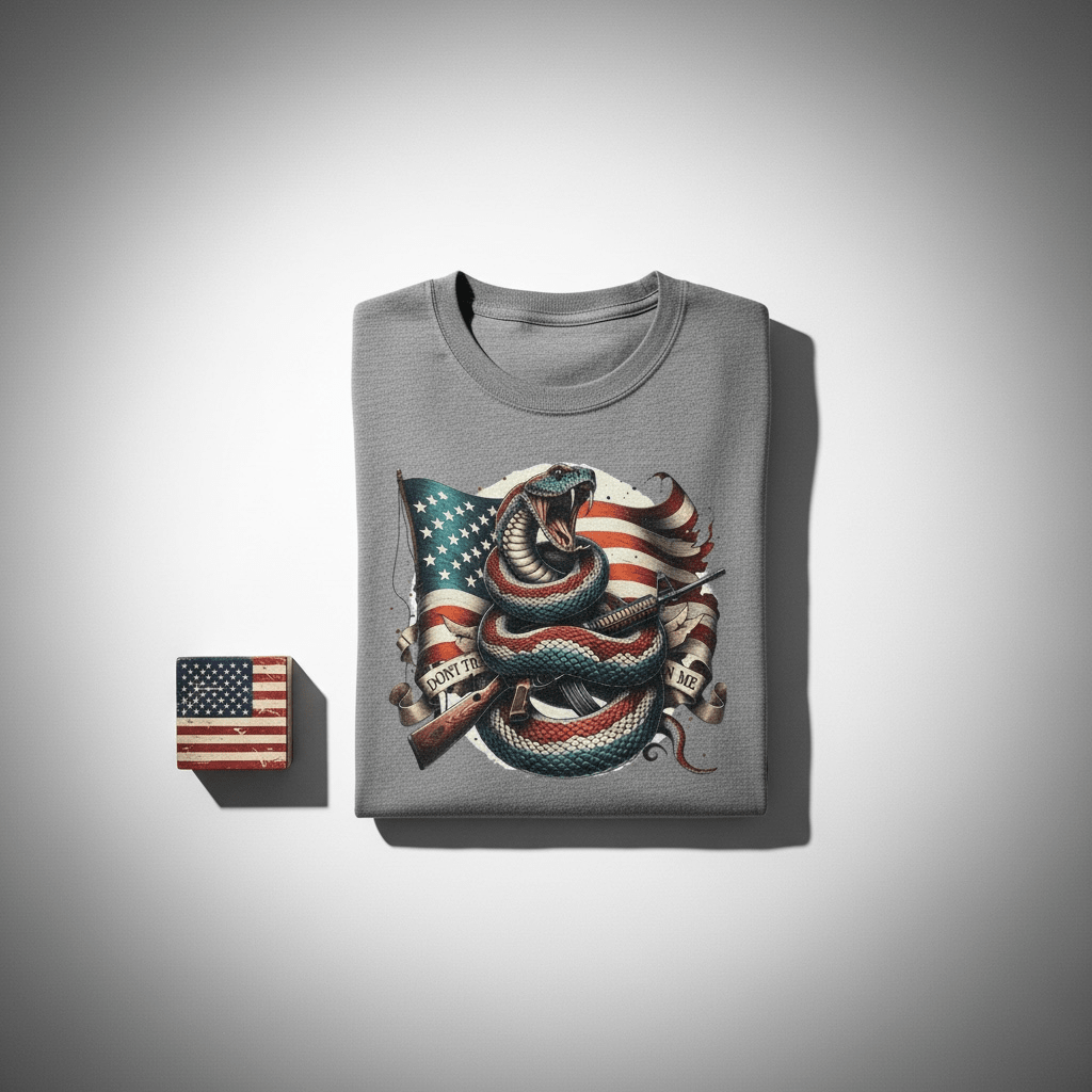 Don’t Tread On Me Patriot Snake DTF Transfer - Soda City Hat Co