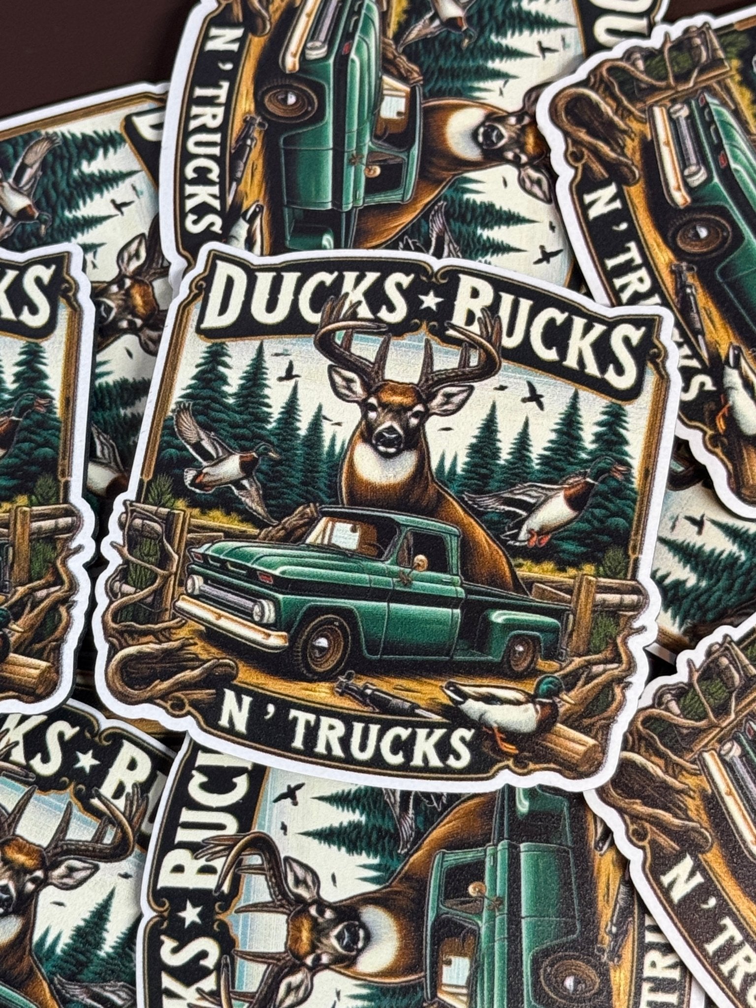 Ducks Bucks N Trucks UV Printed Patches - Soda City Hat Co