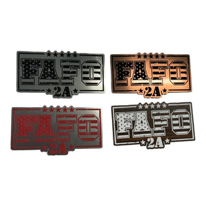 FAFO 2A leatherette Patch - Custom Patches - Soda City Hat Co