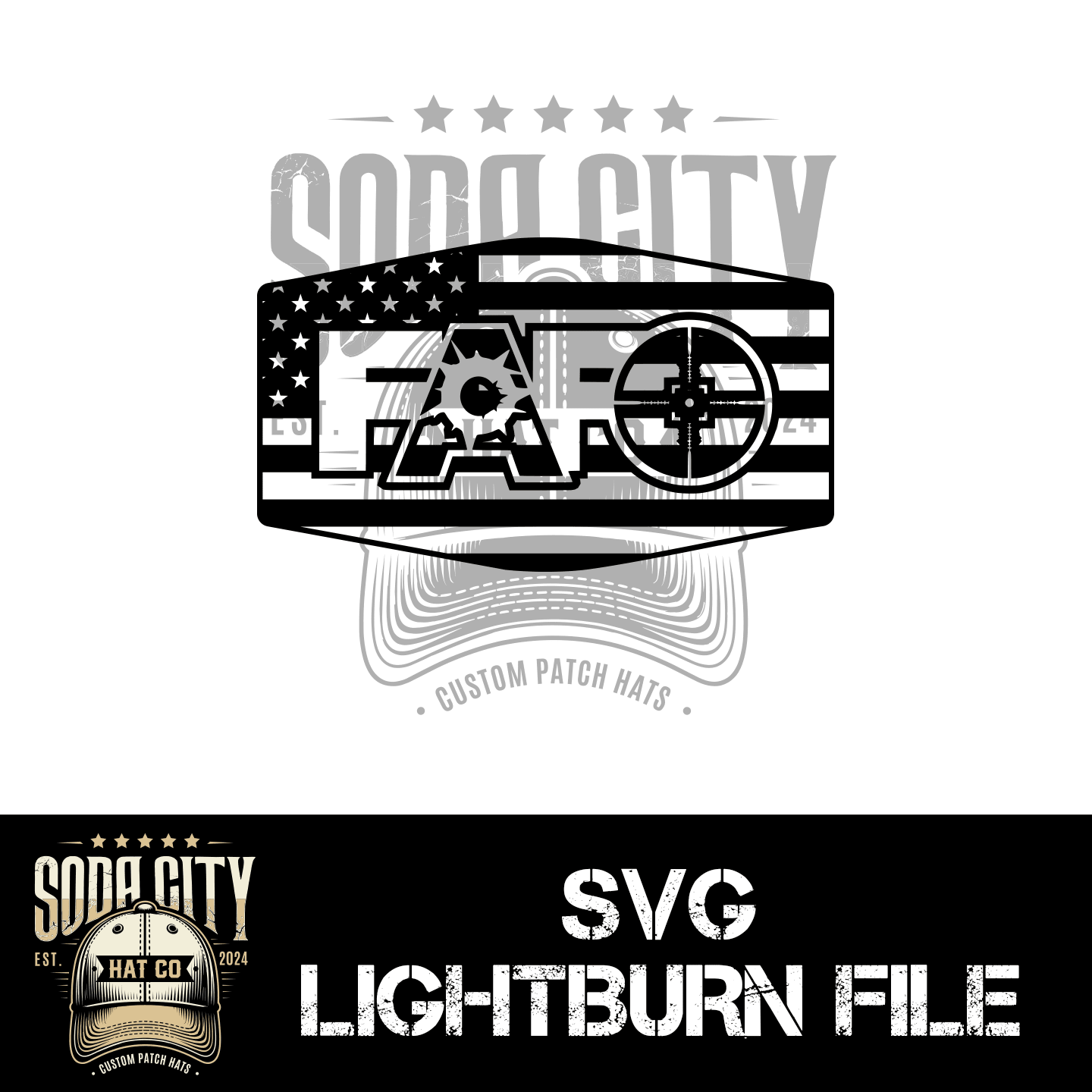 FAFO American Flag SVG - Soda City Hat Co