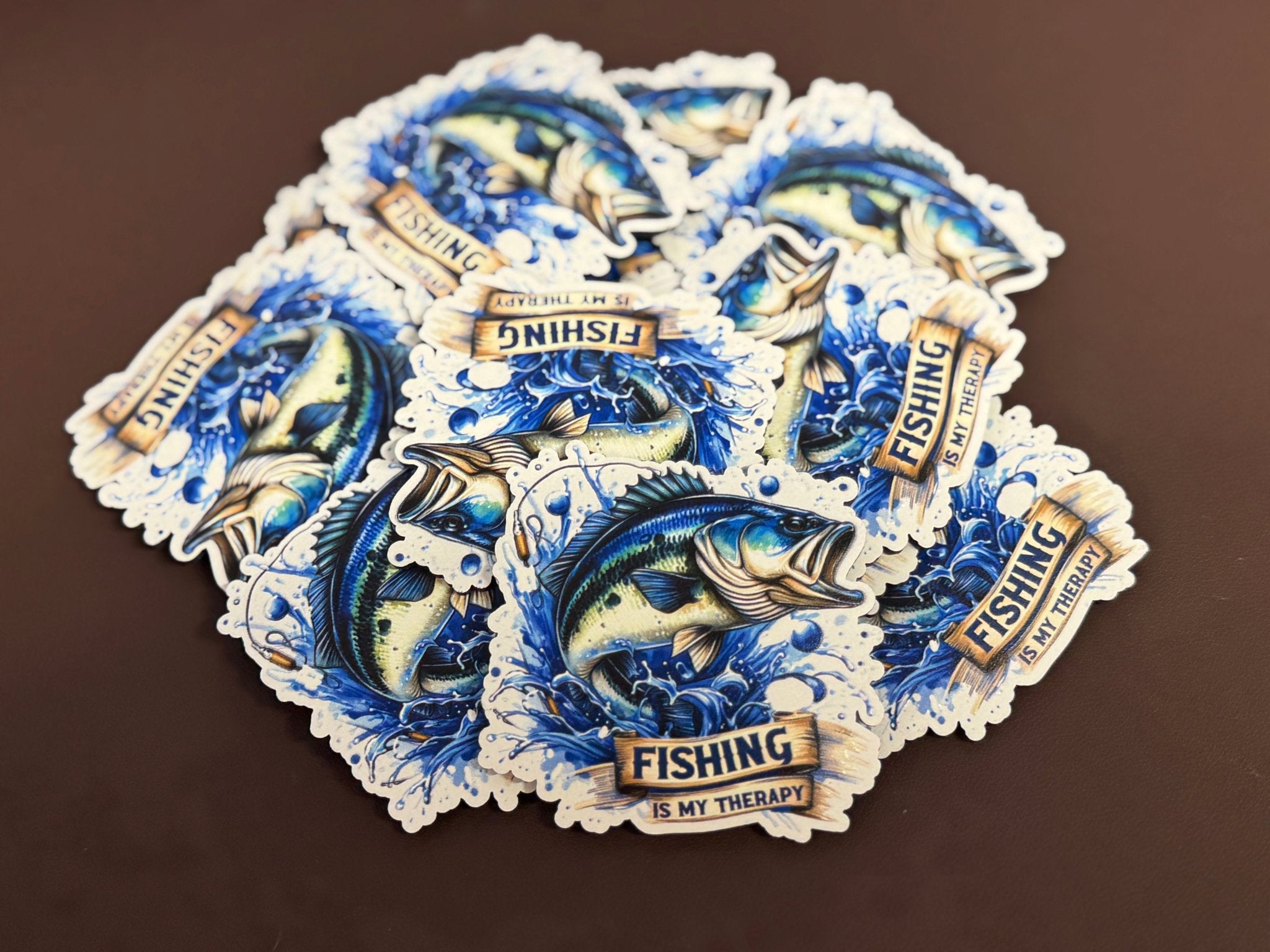 Fishing Is My Thereapy UV Printed Patches - Soda City Hat Co