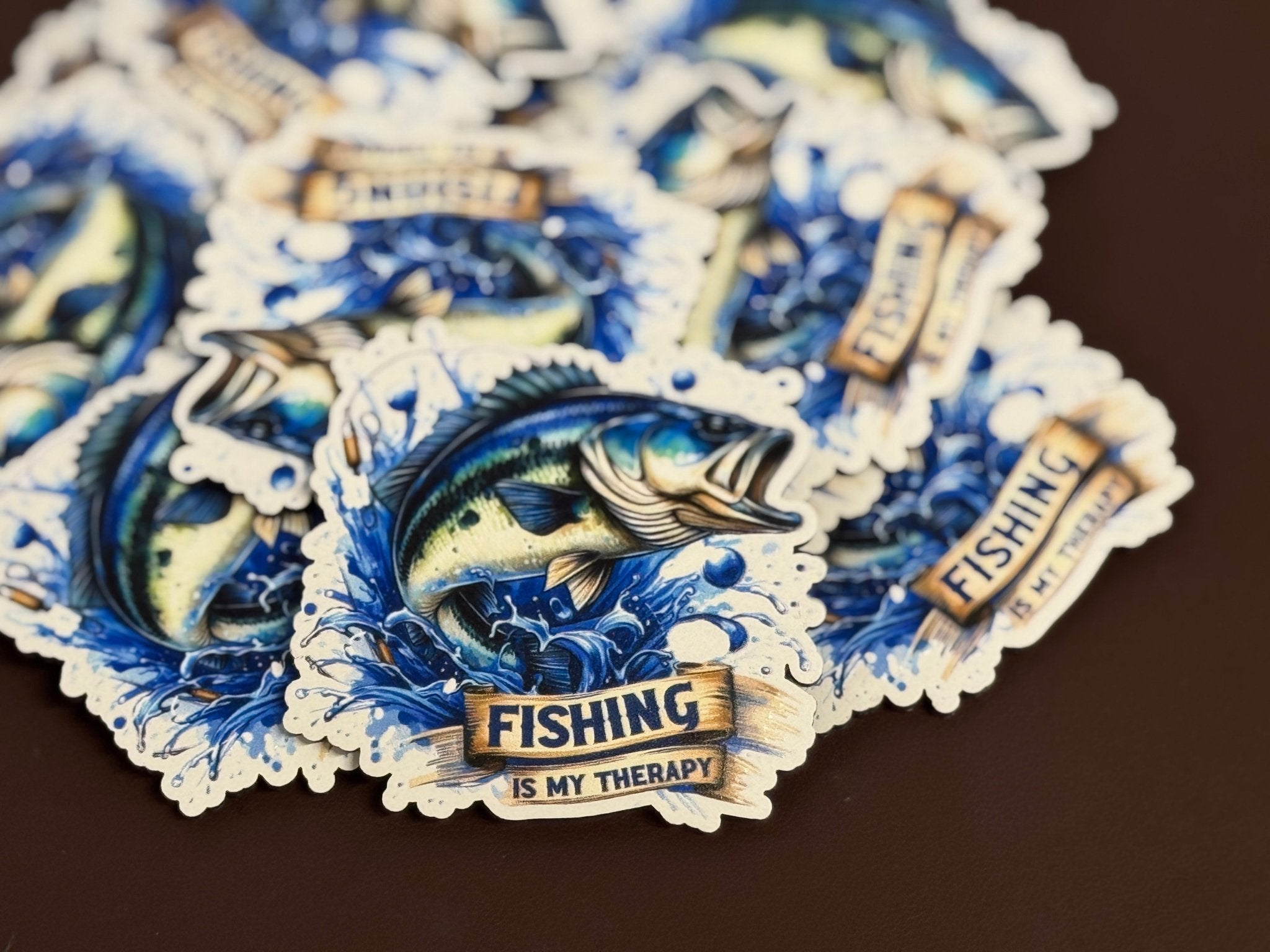 Fishing Is My Thereapy UV Printed Patches - Soda City Hat Co