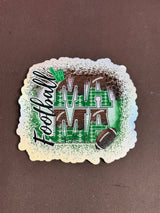 Football Mama Football Field UV Printed Hat Patch - Soda City Hat Co