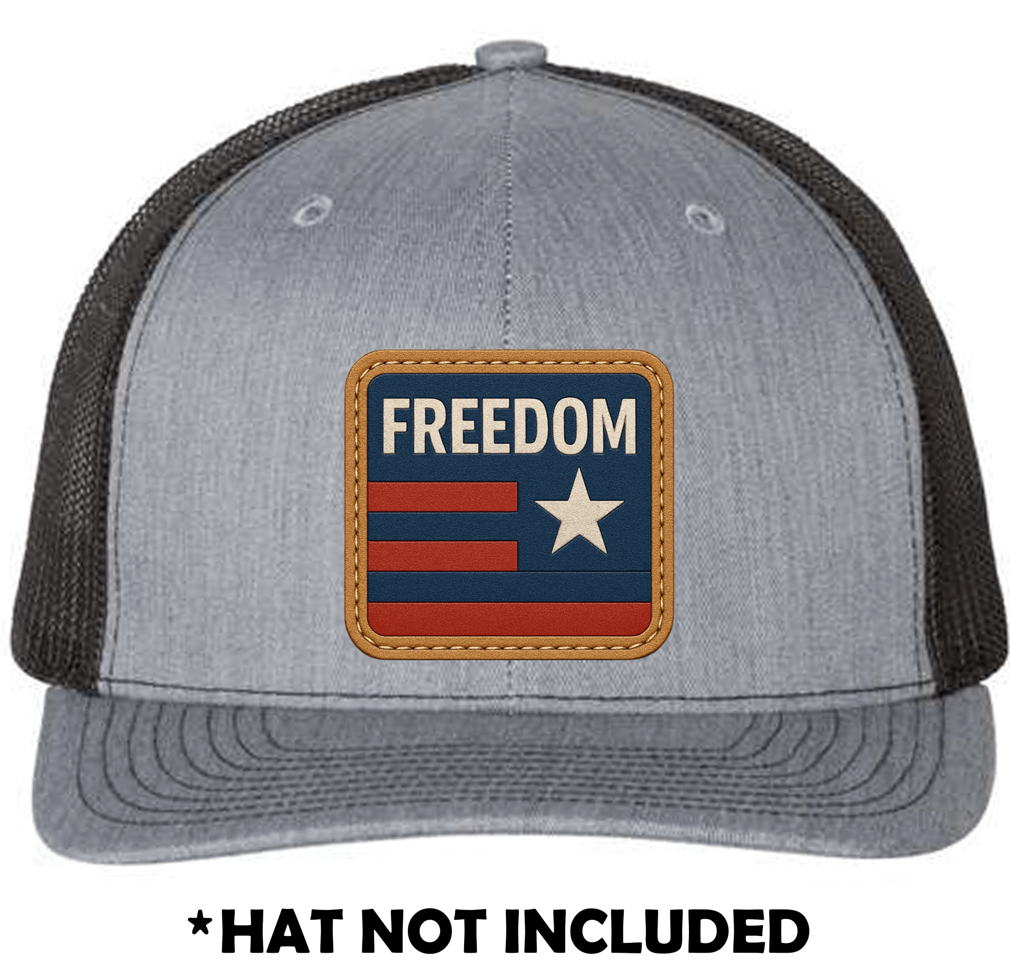 Freedom RWB UV Printed Hat Patch - Soda City Hat Co