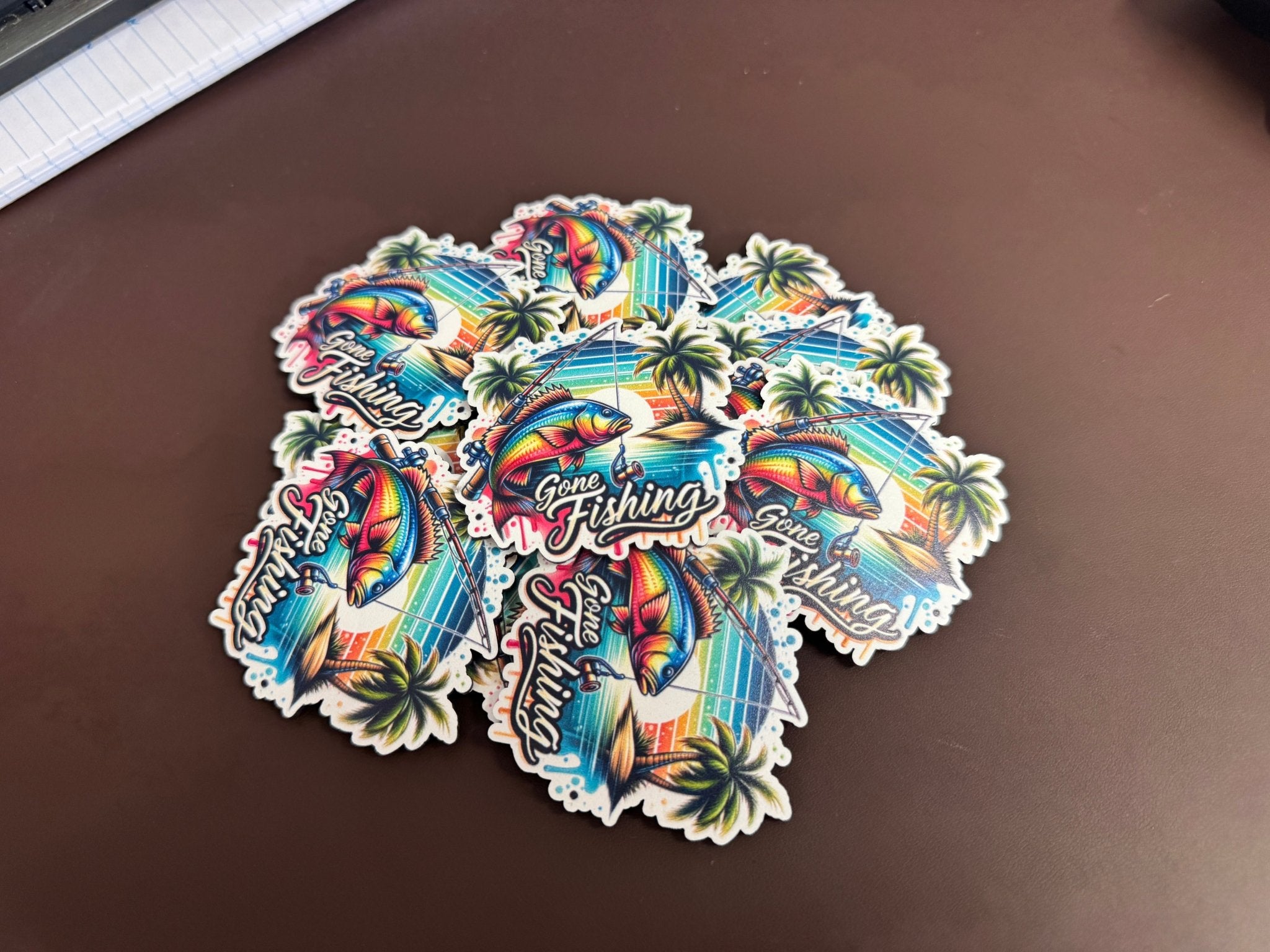 Gone Fishing 1 UV Printed Patches - Soda City Hat Co