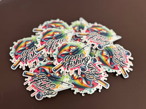 Gone Fishing 3 UV Printed Patches - Soda City Hat Co