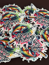 Gone Fishing 3 UV Printed Patches - Soda City Hat Co