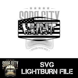 Hunting American Flag SVG - Soda City Hat Co