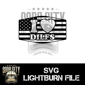 I Love DILFS American Flag SVG - Soda City Hat Co