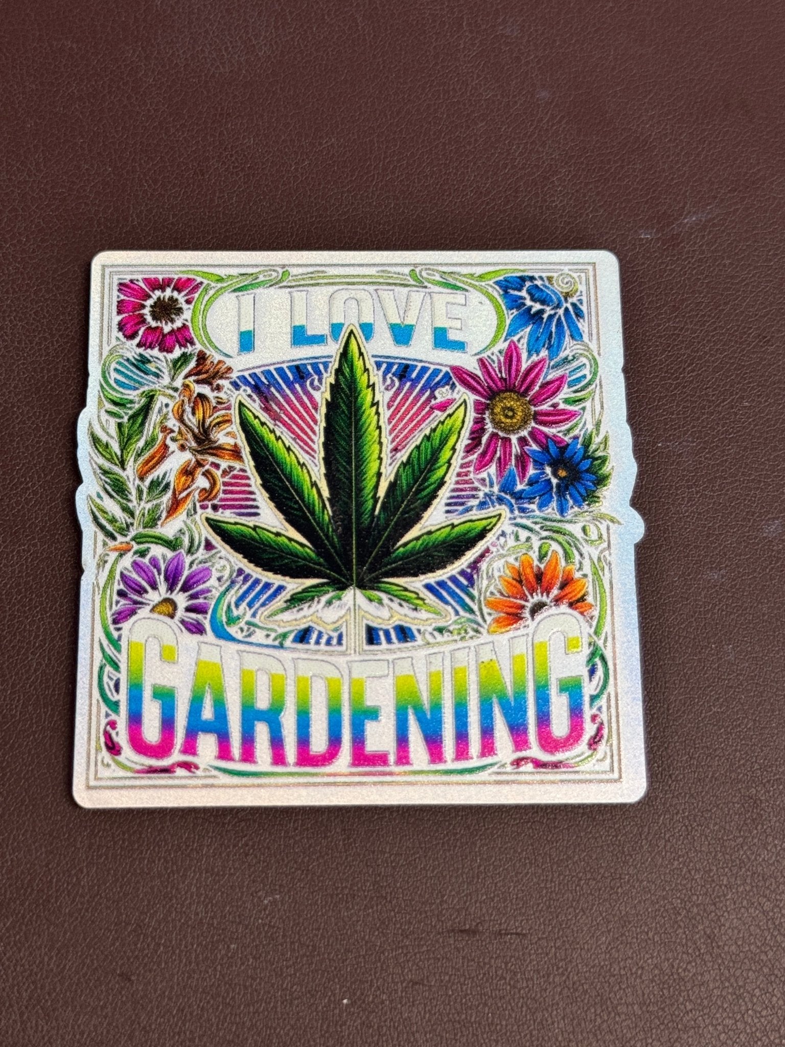 I Love Gardening UV Printed Hat Patch - Soda City Hat Co