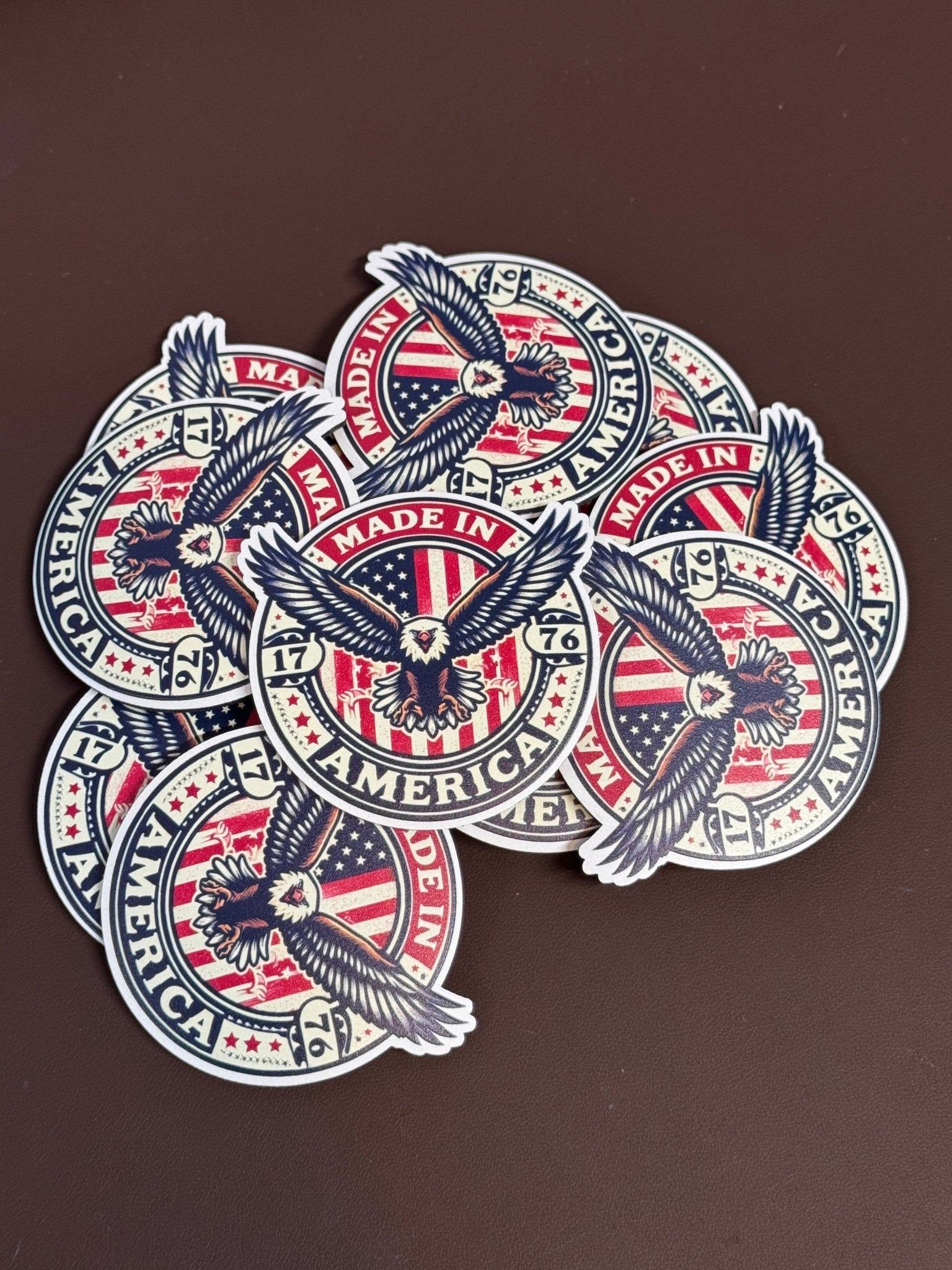 Made In America Eagle UV Printed Patches - Soda City Hat Co