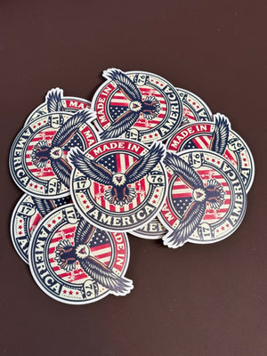 Made In America Eagle UV Printed Patches - Soda City Hat Co