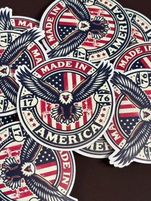 Made In America Eagle UV Printed Patches - Soda City Hat Co