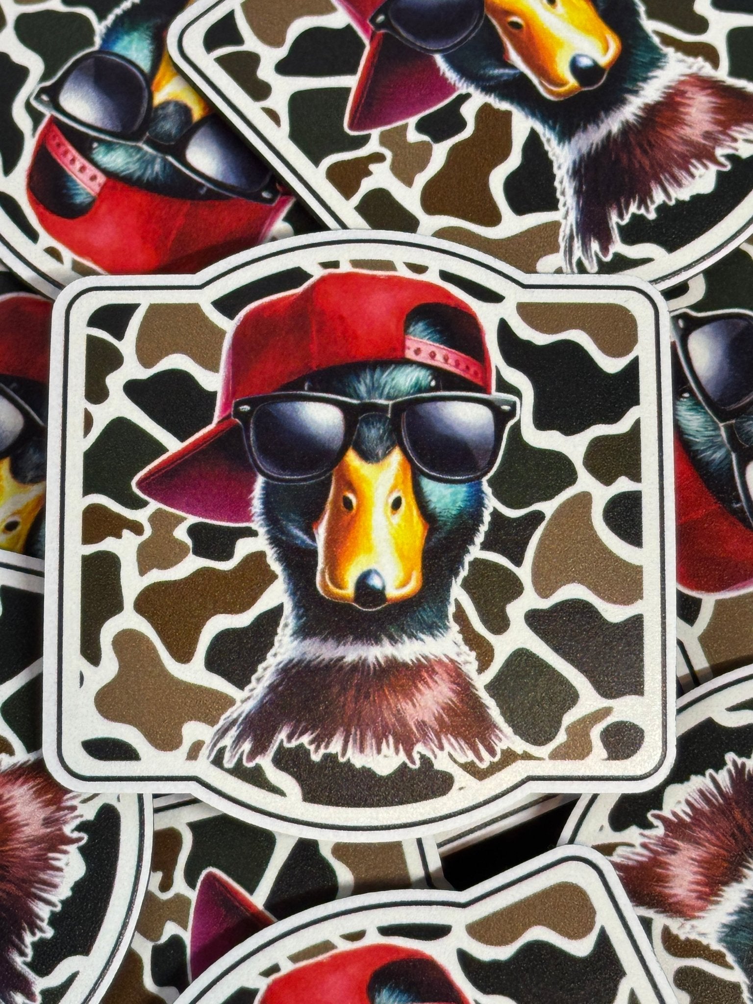 Mallard - Hat & Glasses UV Printed Patches - Soda City Hat Co