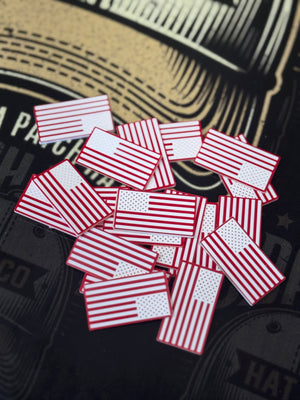 Mini American Flag - Side Hat Patch - Custom Patches - Soda City Hat Co
