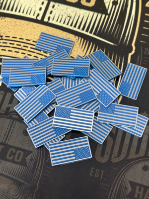 Mini American Flag - Side Hat Patch - Custom Patches - Soda City Hat Co