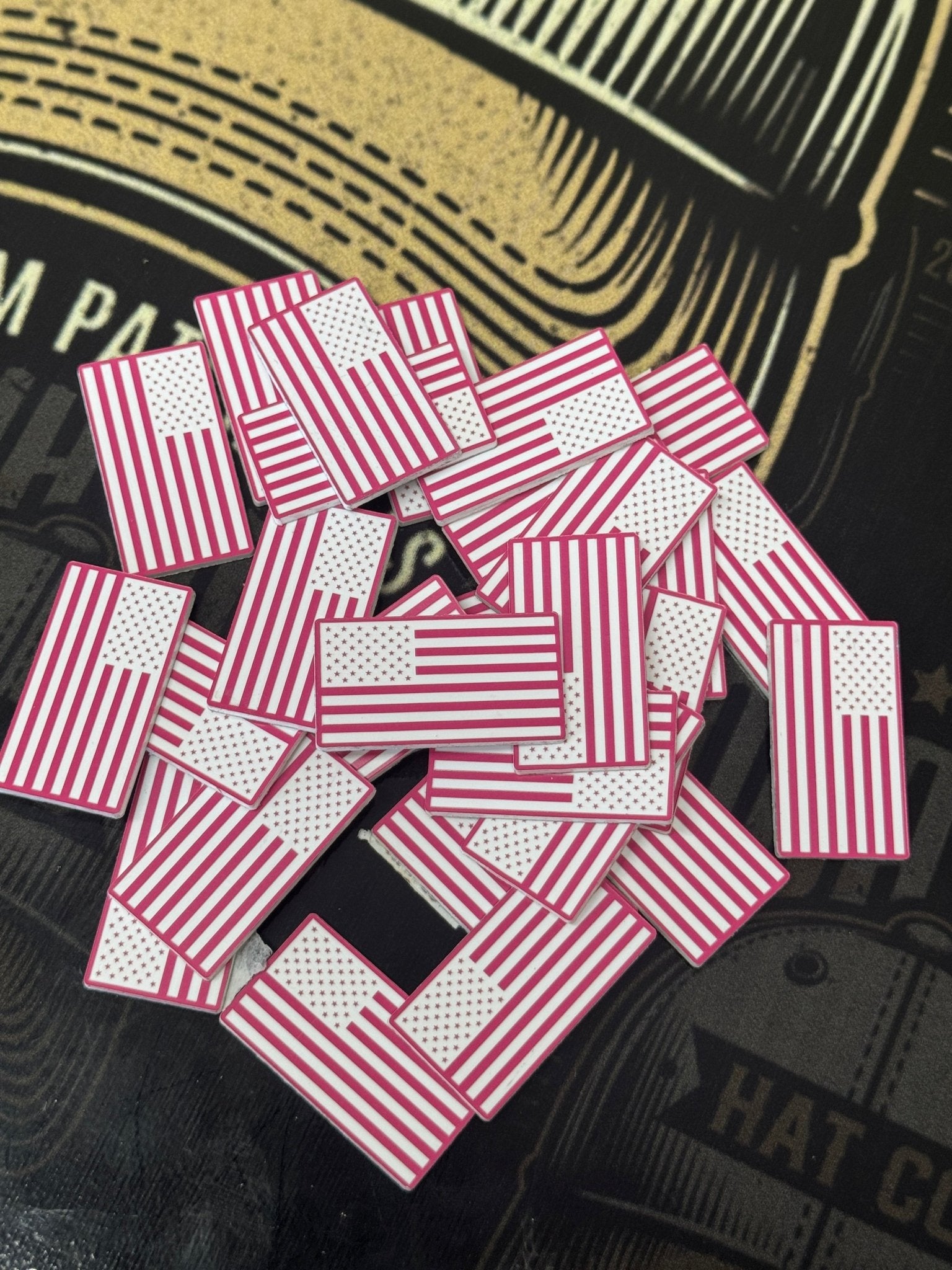 Mini American Flag - Side Hat Patch - Custom Patches - Soda City Hat Co