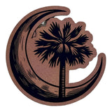 Palmetto Tree & Moon Acrylic Patch - Custom Patches - Soda City Hat Co