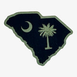 Palmetto Tree/Moon leatherette Patch - Custom Patches - Soda City Hat Co