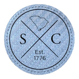 SC Established Circle leatherette Patch - Custom Patches - Soda City Hat Co