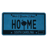 SC License Plate leatherette Patch - Custom Patches - Soda City Hat Co