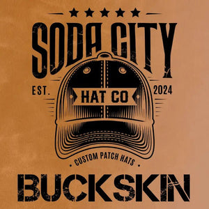 SC Palmetto Tree & Moon leatherette Patch - Custom Patches - Soda City Hat Co